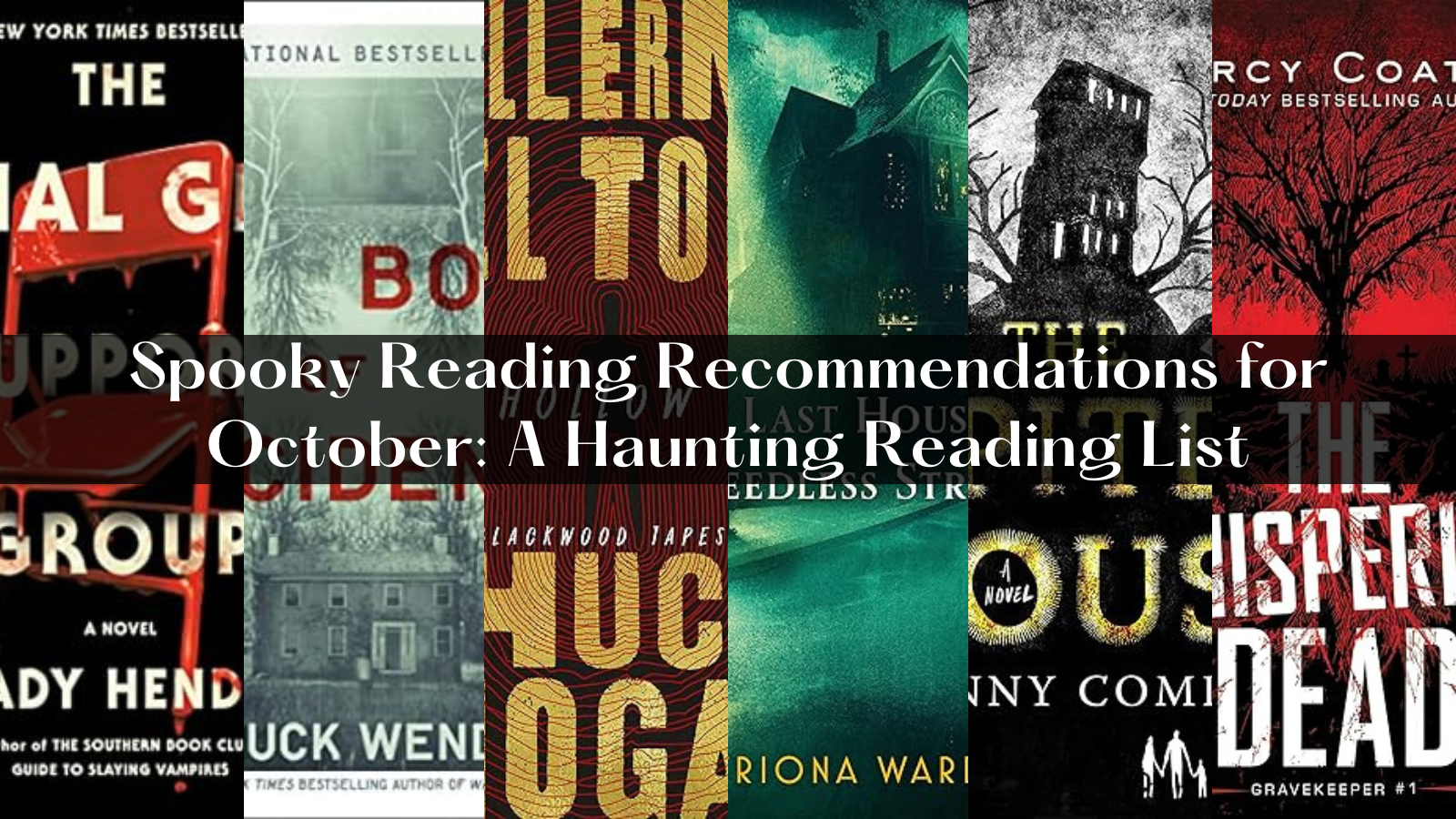 spooky reading recommendations blog banner