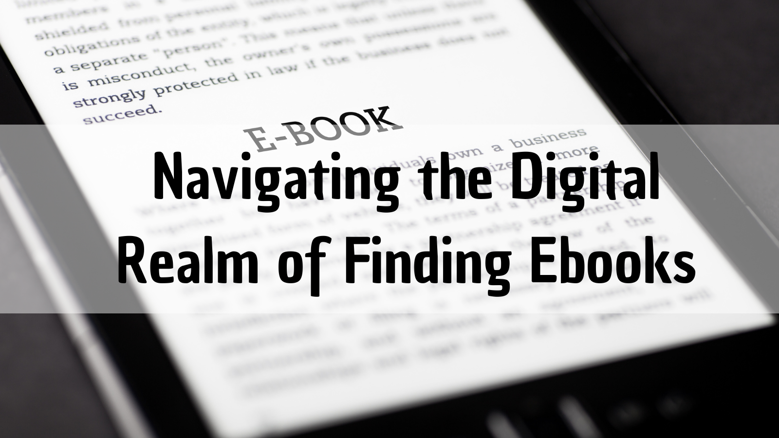 Navigating the Digital Realm of Finding Ebooks